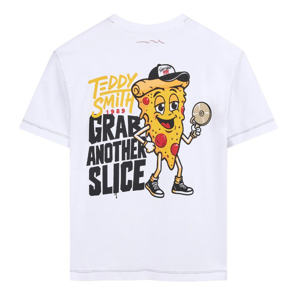 T-Shirt Blanc Garçon Teddy Smith Sam vue 2