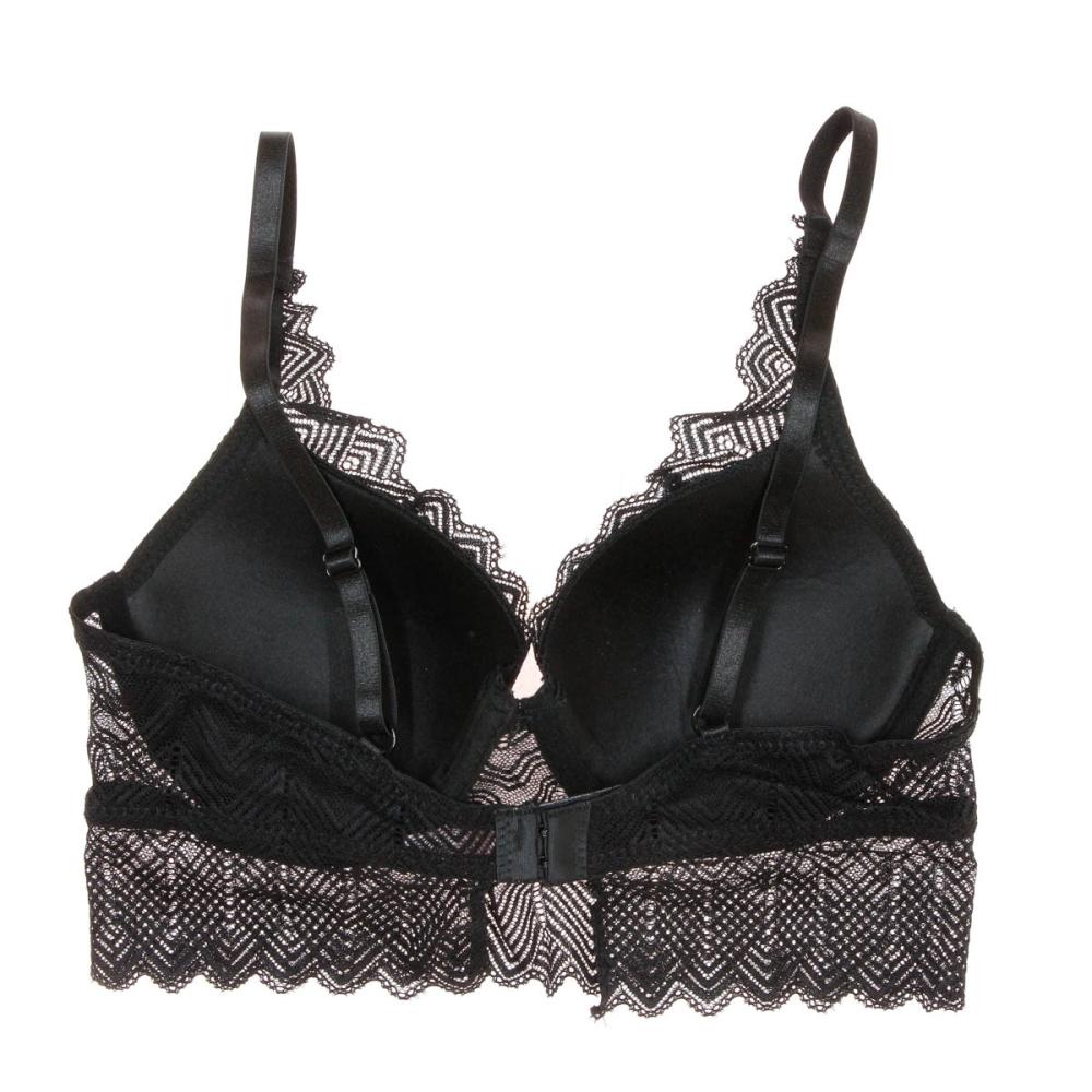 Soutien gorge Noir Femme Les Petites Bombes Rose vue 2