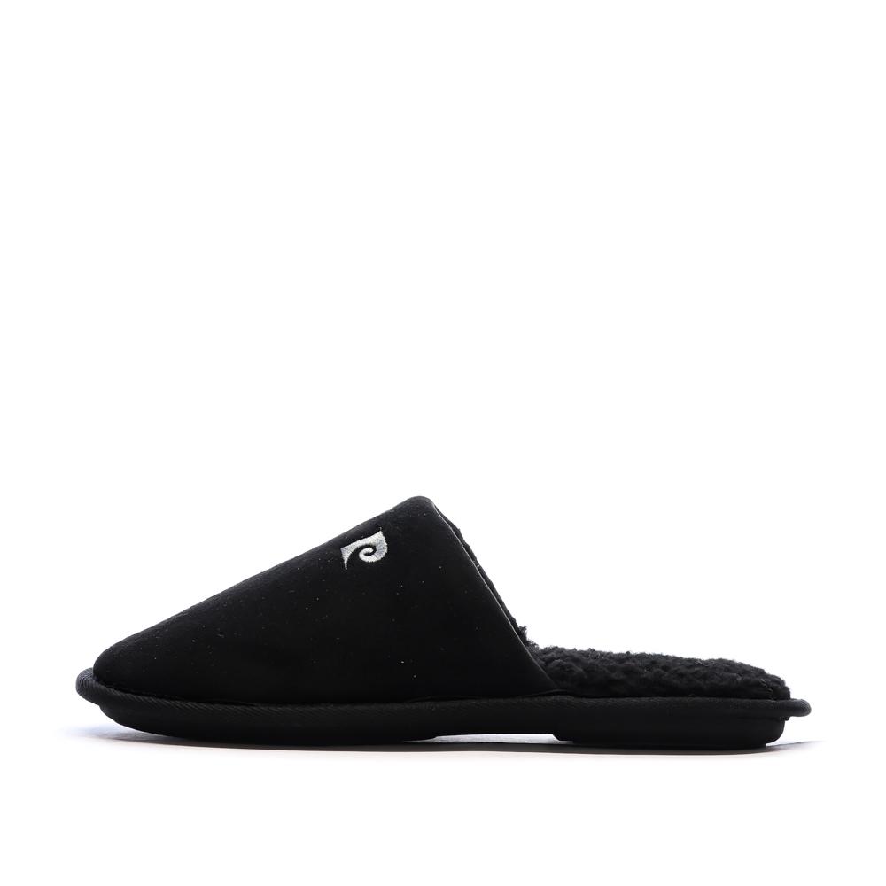Chaussons Noir Homme Pierre Cardin Bouclettes pas cher