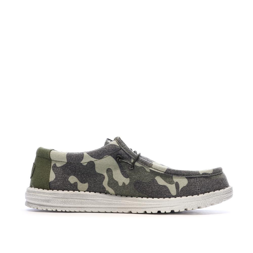 Chaussures Militaire Kaki Homme Hey Dude Camo vue 2