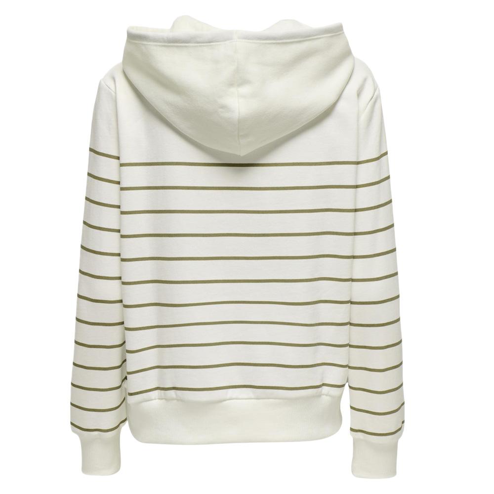 Sweat Blanc/Kaki Femme Only Ladelle vue 2