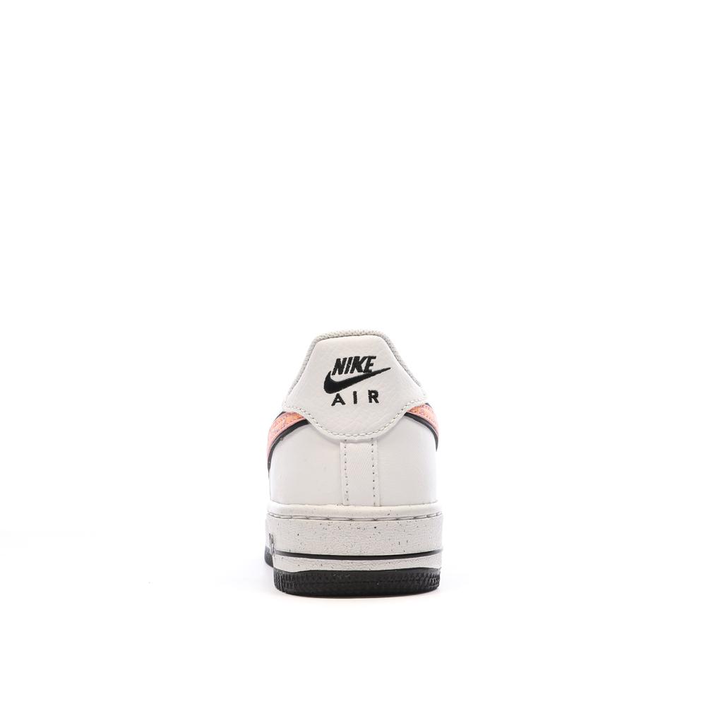 Baskets Blanches/Orange Femme Nike Air Force 1 Impact vue 3