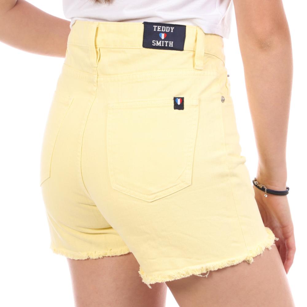 Short Jaune Femme Teddy Smith Kate vue 2