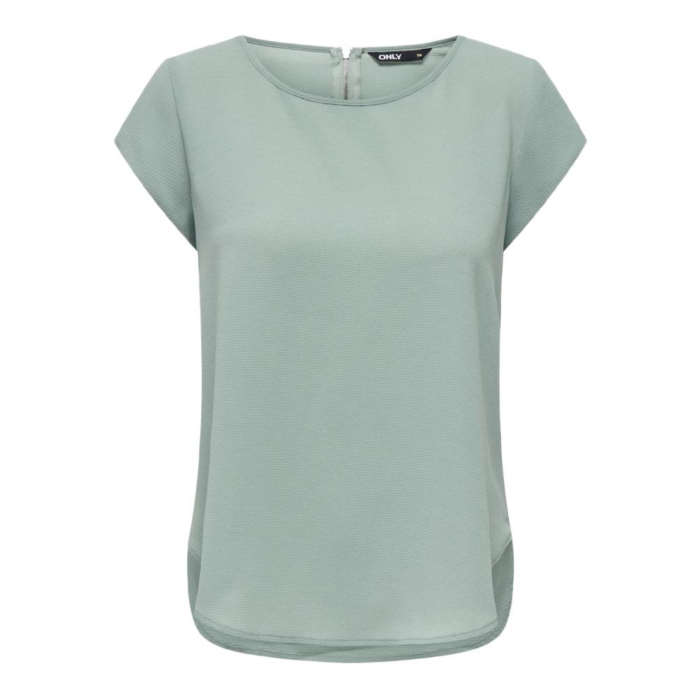 T-shirt Vert Femme Only Onlvic vue 3