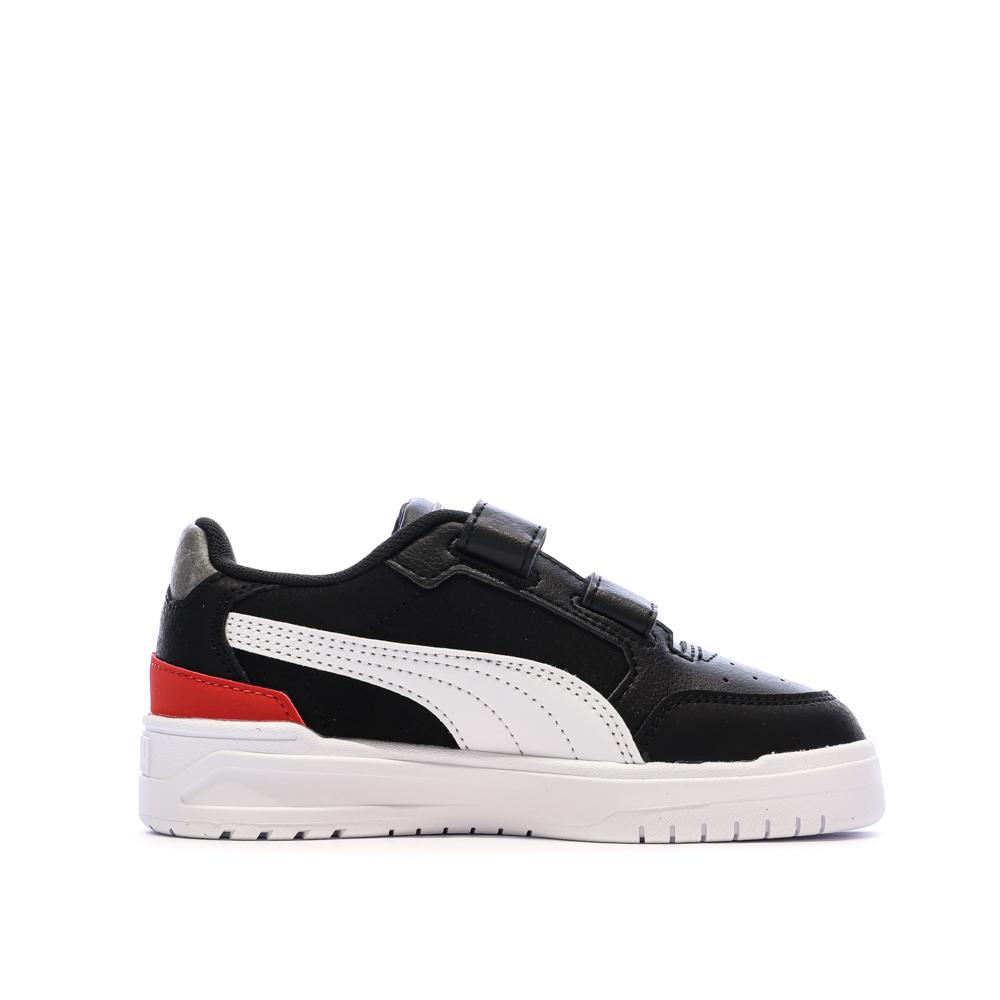 Zapatillas negras/blancas para niño Puma Shuffle Downtown ver 2