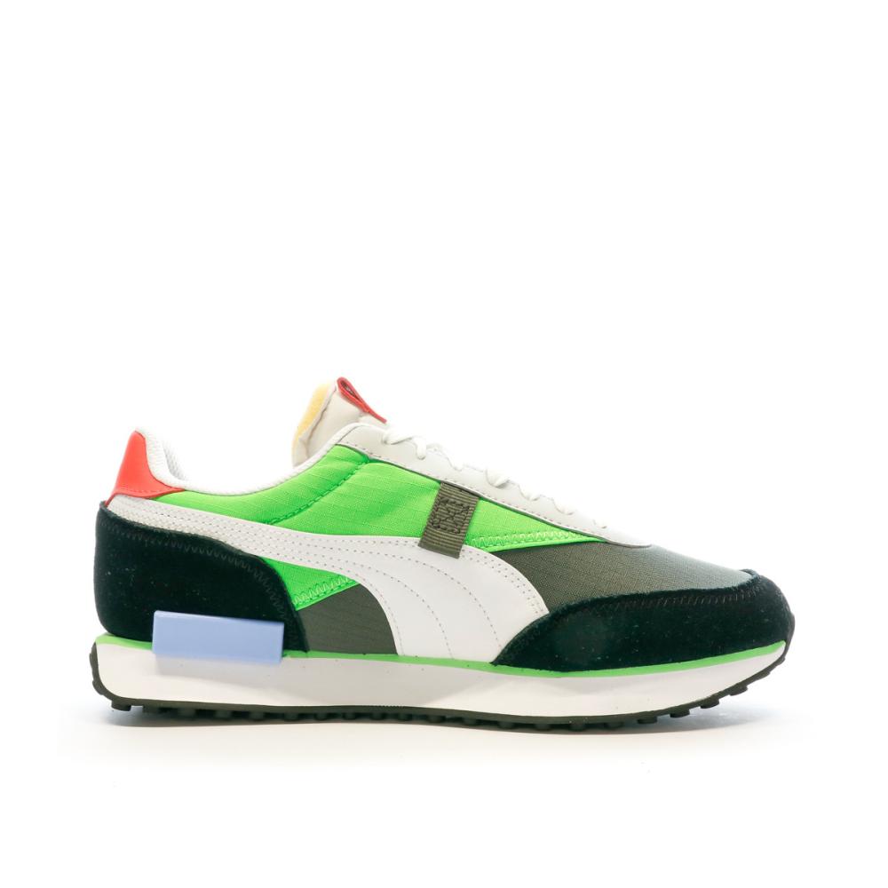 Baskets Blanches/Vertes Homme Puma Future Rider Play On vue 2