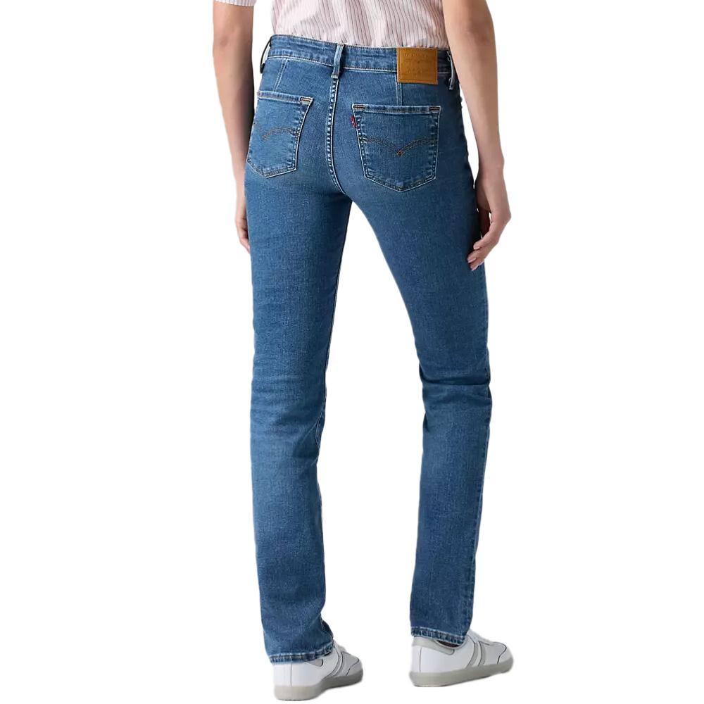 Jean 712 Slim Bleu Femme Levi's Welt Pocket vue 2