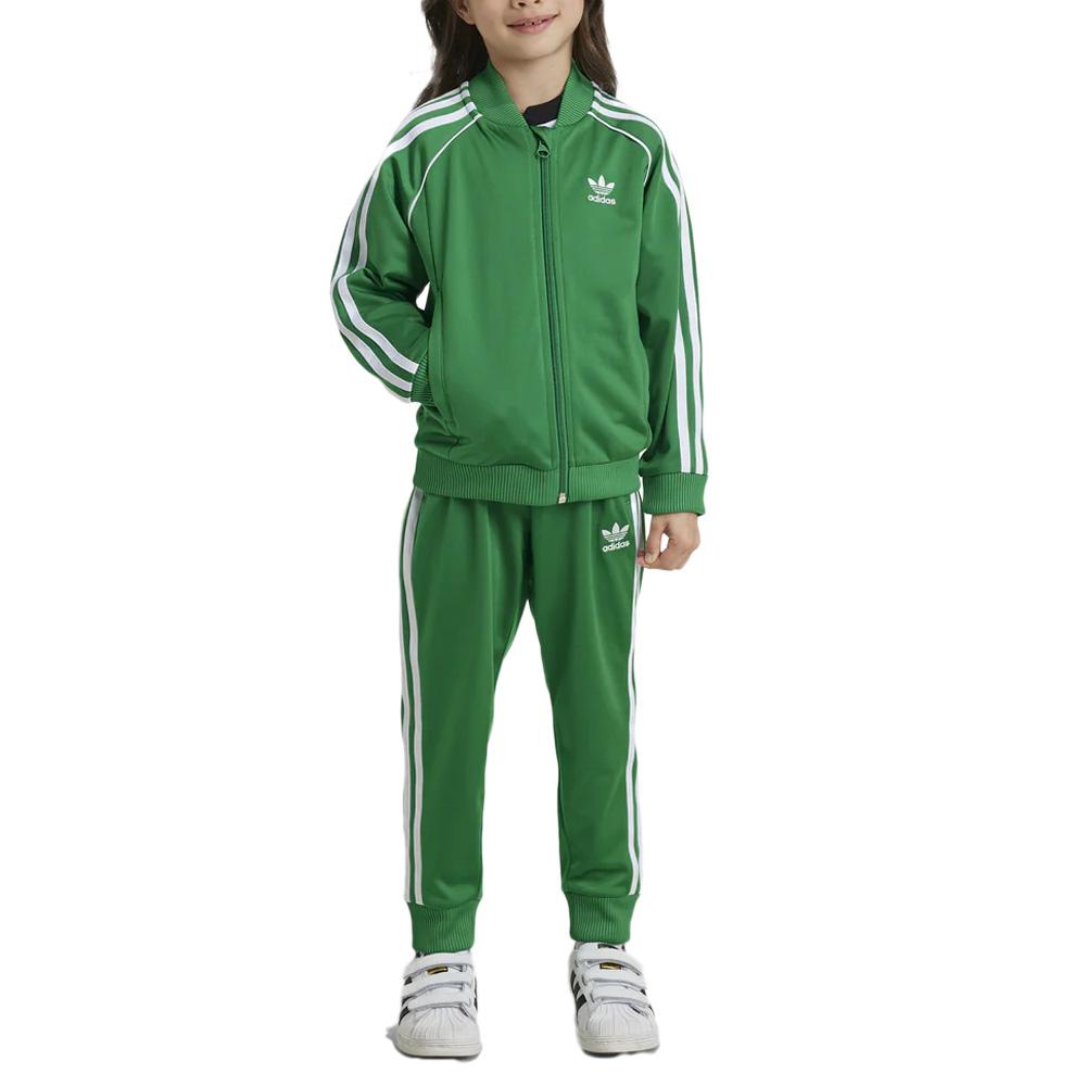 Survêtement Vert Garçon Adidas Tracksuit vue 2