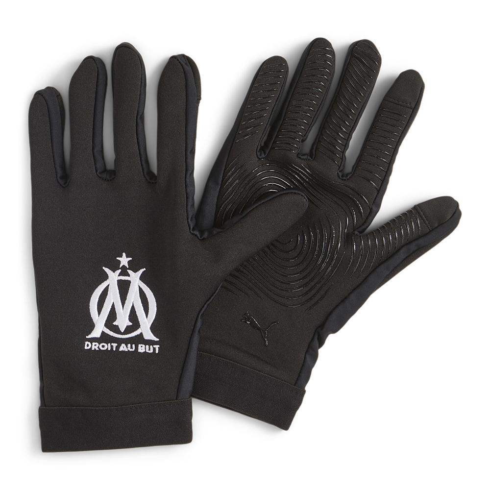 OM Gants de Foot Noirs Adulte Puma Field pas cher