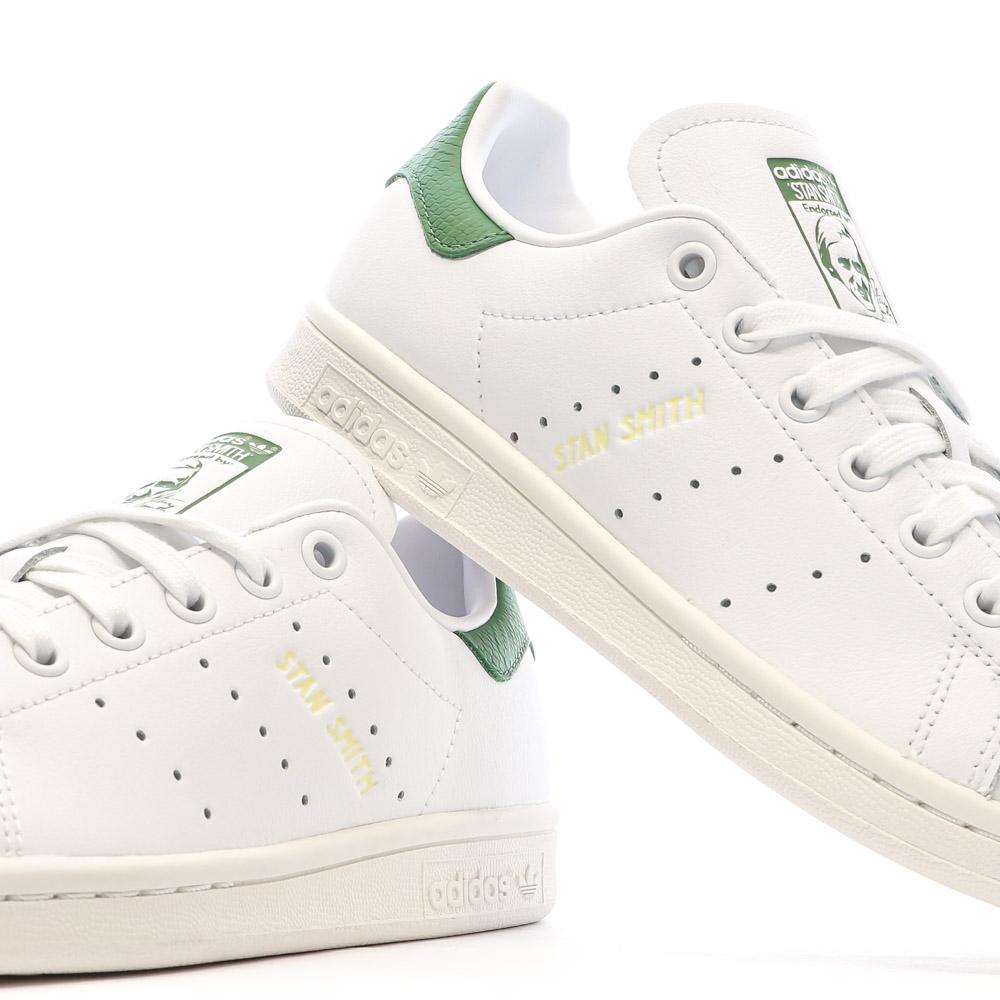 Baskets Blanches/Vertes Femme Adidas Stan Smith IE0469 vue 7
