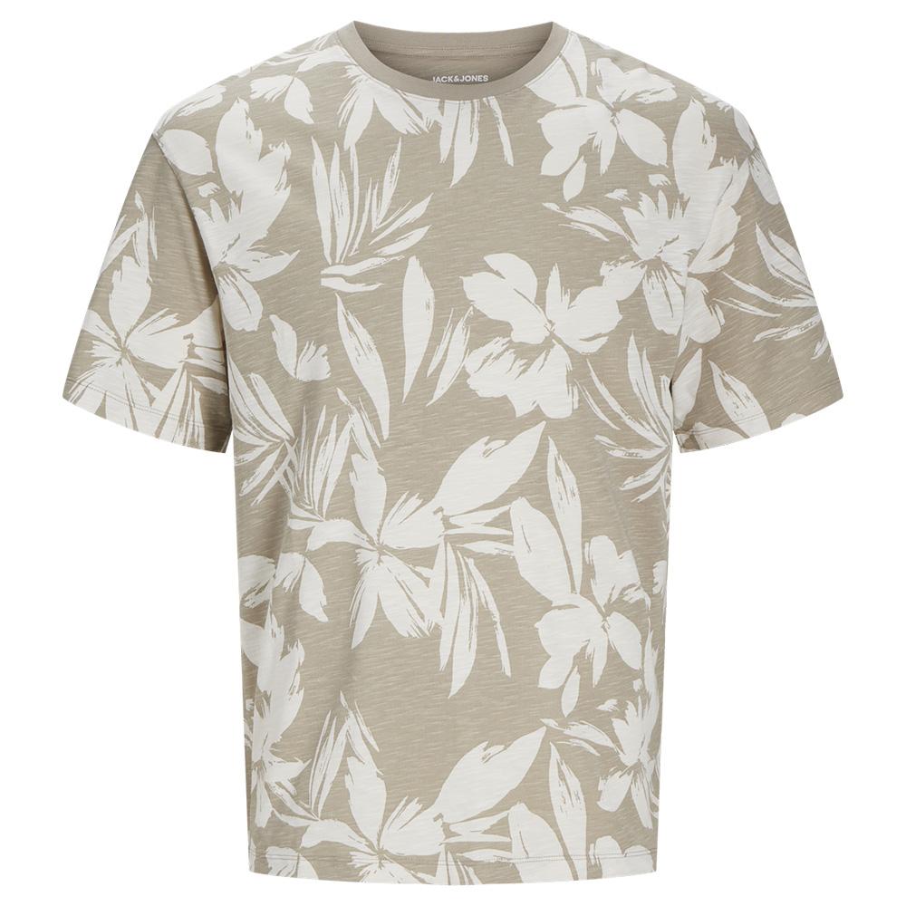 T-shirt Blanc/Ecru Homme Jack & Jones Crockery pas cher
