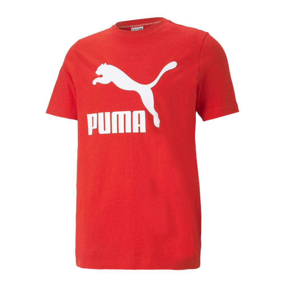T-shirt Rouge Homme Puma Classic Logo pas cher