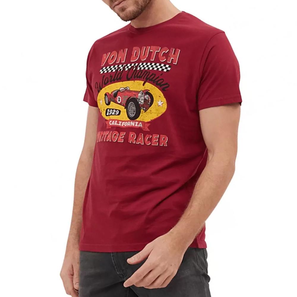 T-shirt Rouge Homme Von Dutch GPRIX pas cher