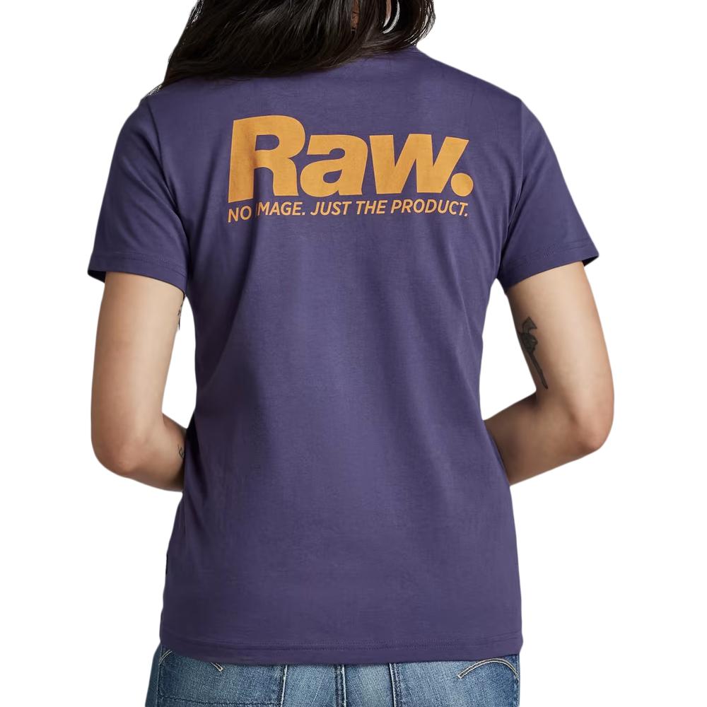 T-shirt Violet Femme G-Star Raw Nysid vue 2