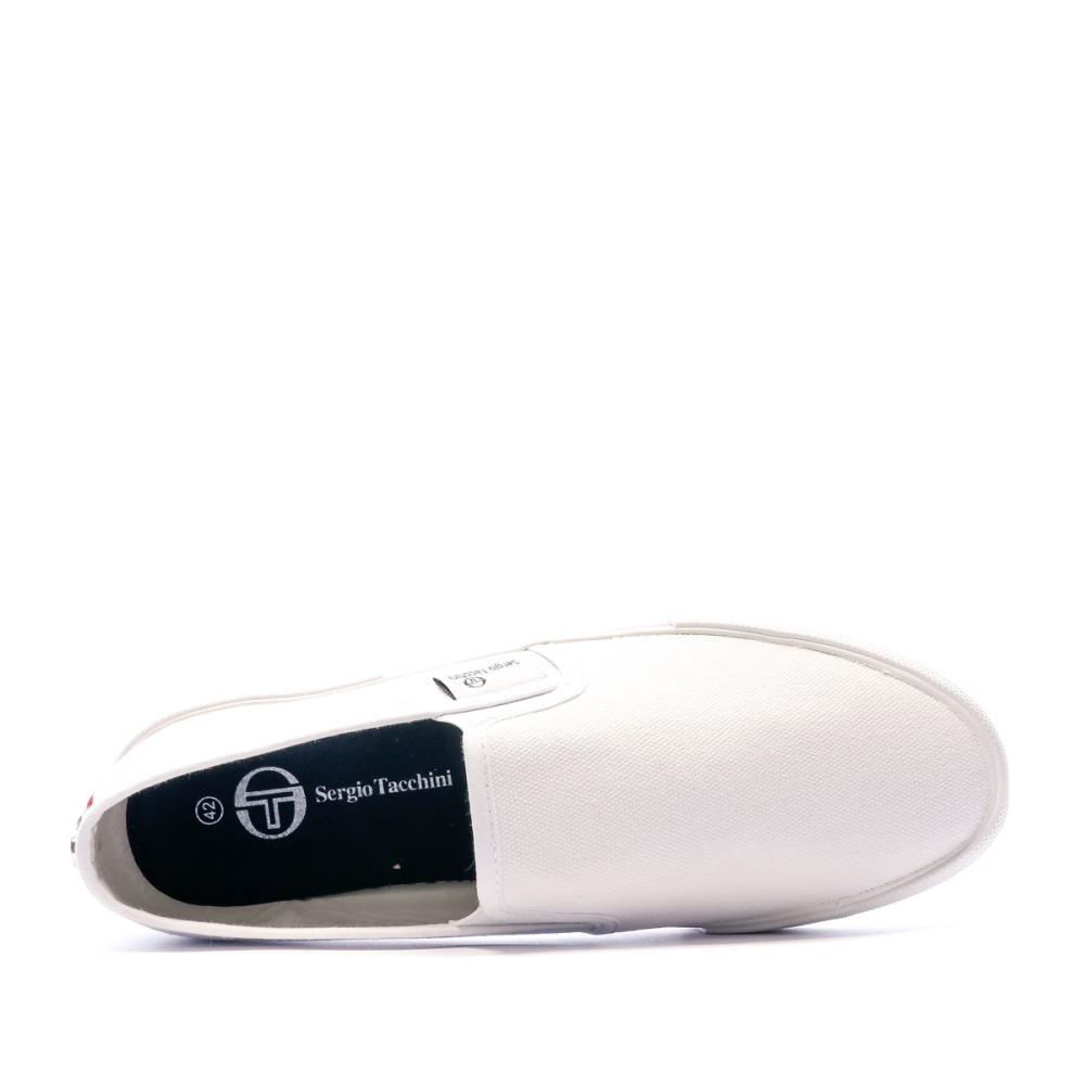Chaussures en toile Blanches Homme Sergio Tacchini Portofino vue 4