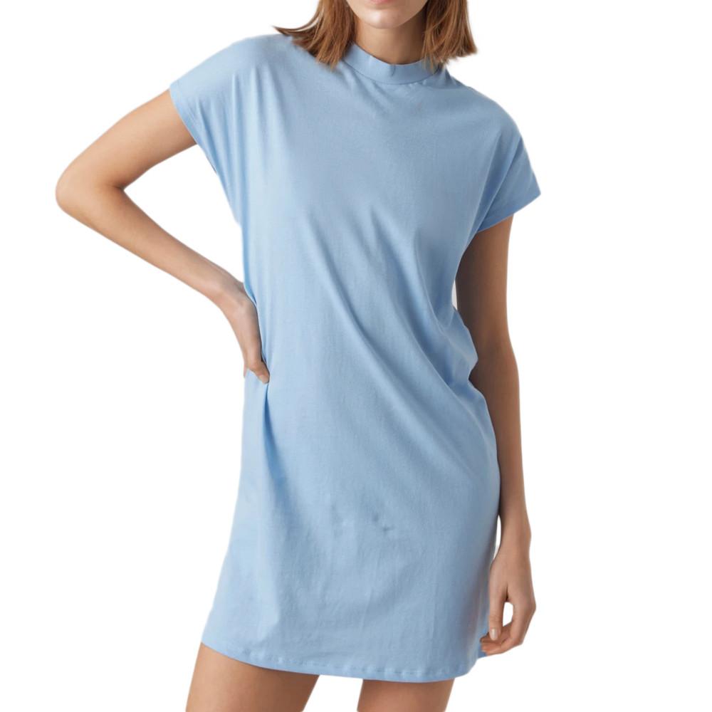 Robe T-Shirt Bleu Femme Vero Moda Turtle pas cher