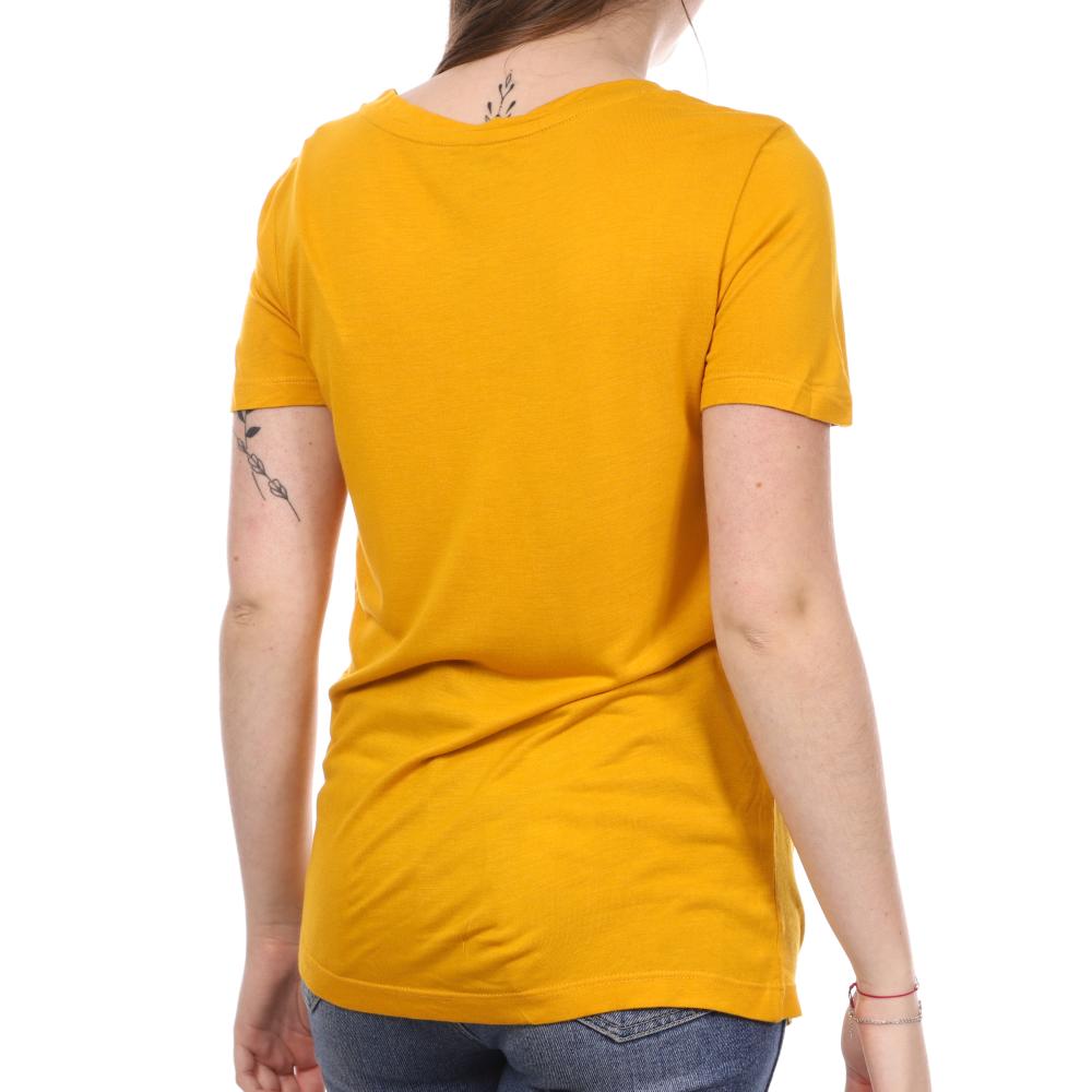 T-shirt Jaune Femme Teddy Smith Tercia vue 2