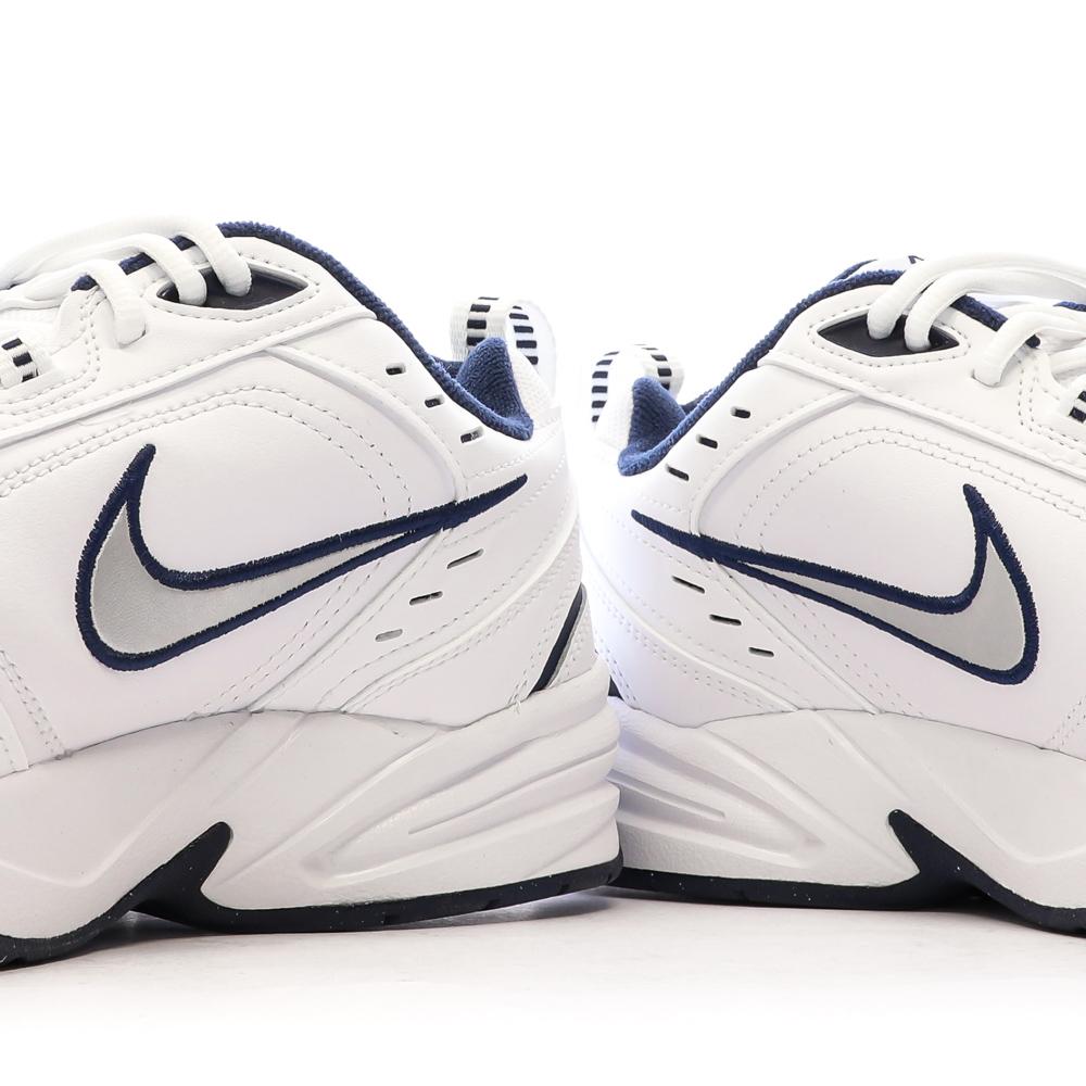 Baskets Blanches/Marine Homme Nike Air Monarch 4E vue 7