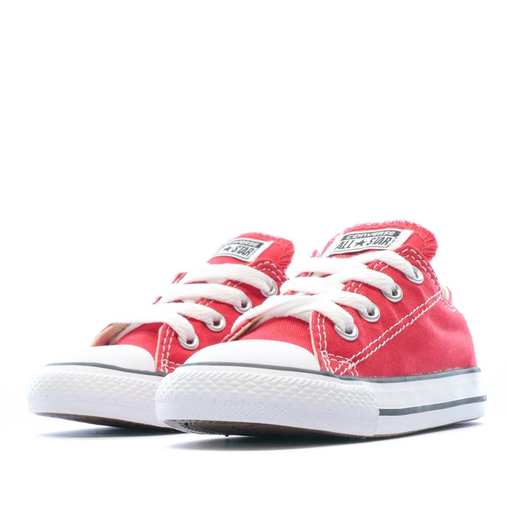 Baskets Rouge Bébé Converse All Star 7J236C vue 5