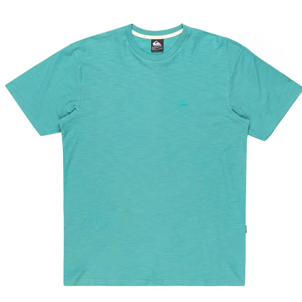 T-Shirt Turquoise Homme Quiksilver Slub roundneck pas cher