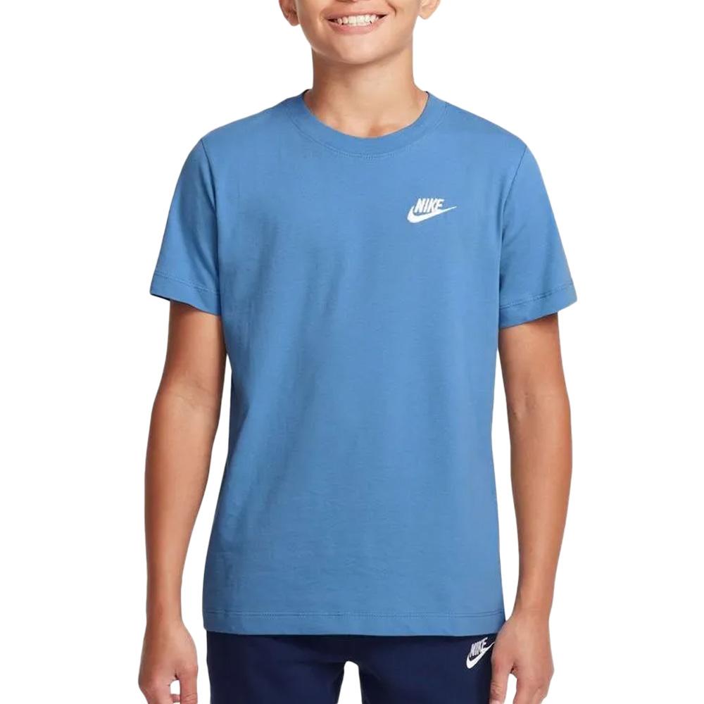 T-shirt Bleu Moyen Garçon Nike Futura pas cher