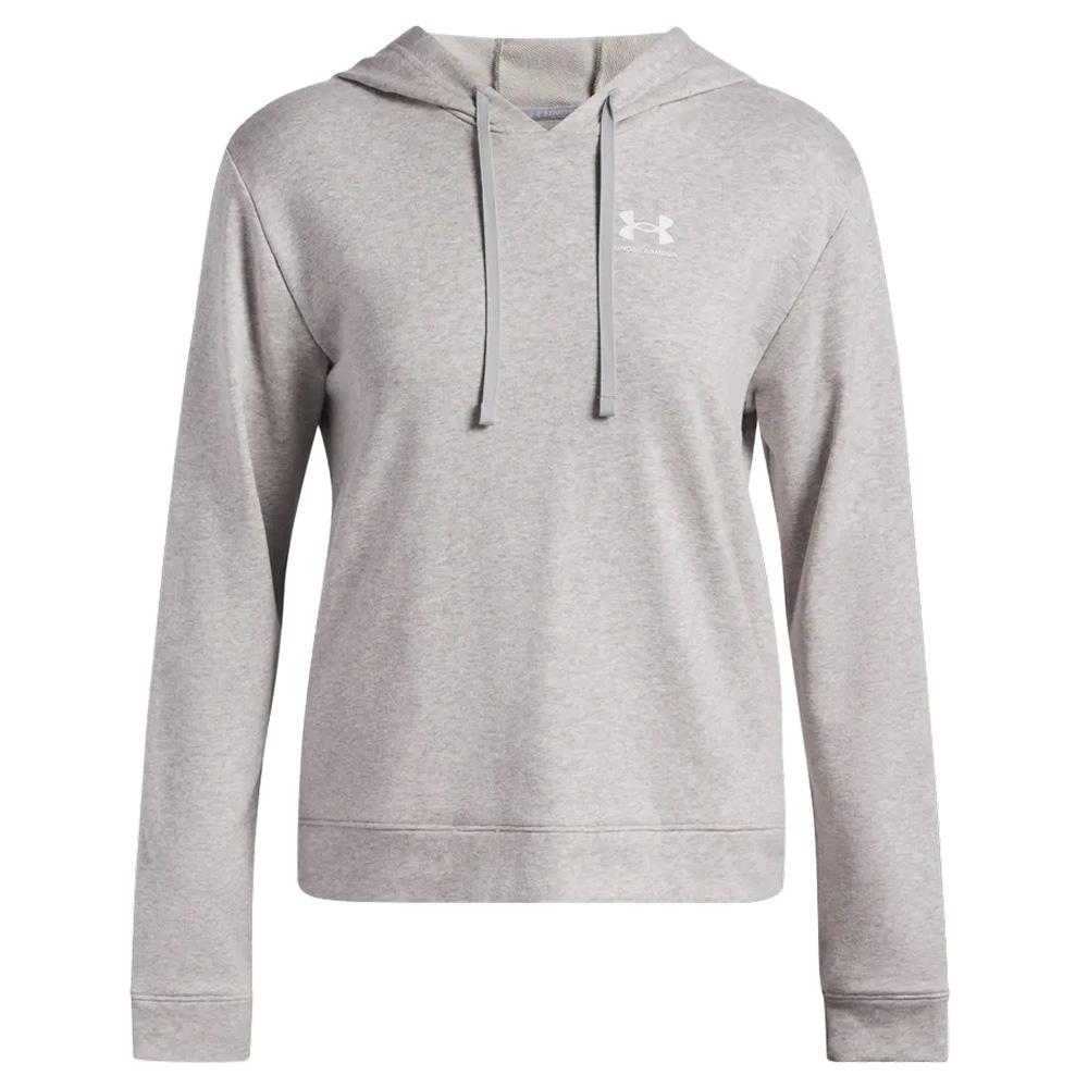 Sweat Gris Homme Under Armour Rival Terry Hoodie pas cher