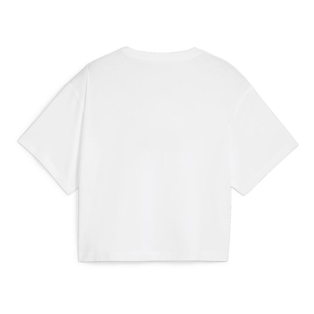 Crop top Blanc/Violet Fille Puma 845346 vue 2
