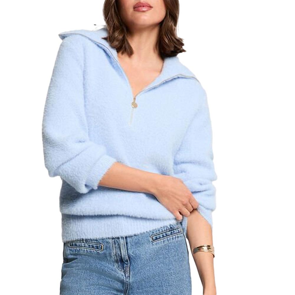 Pull Bleu Clair Femme Morgan MNOVI pas cher