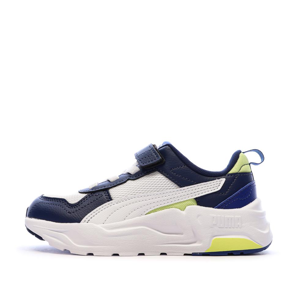 Baskets Marine/Blanche Garçon Puma Trinity 2 Lt pas cher