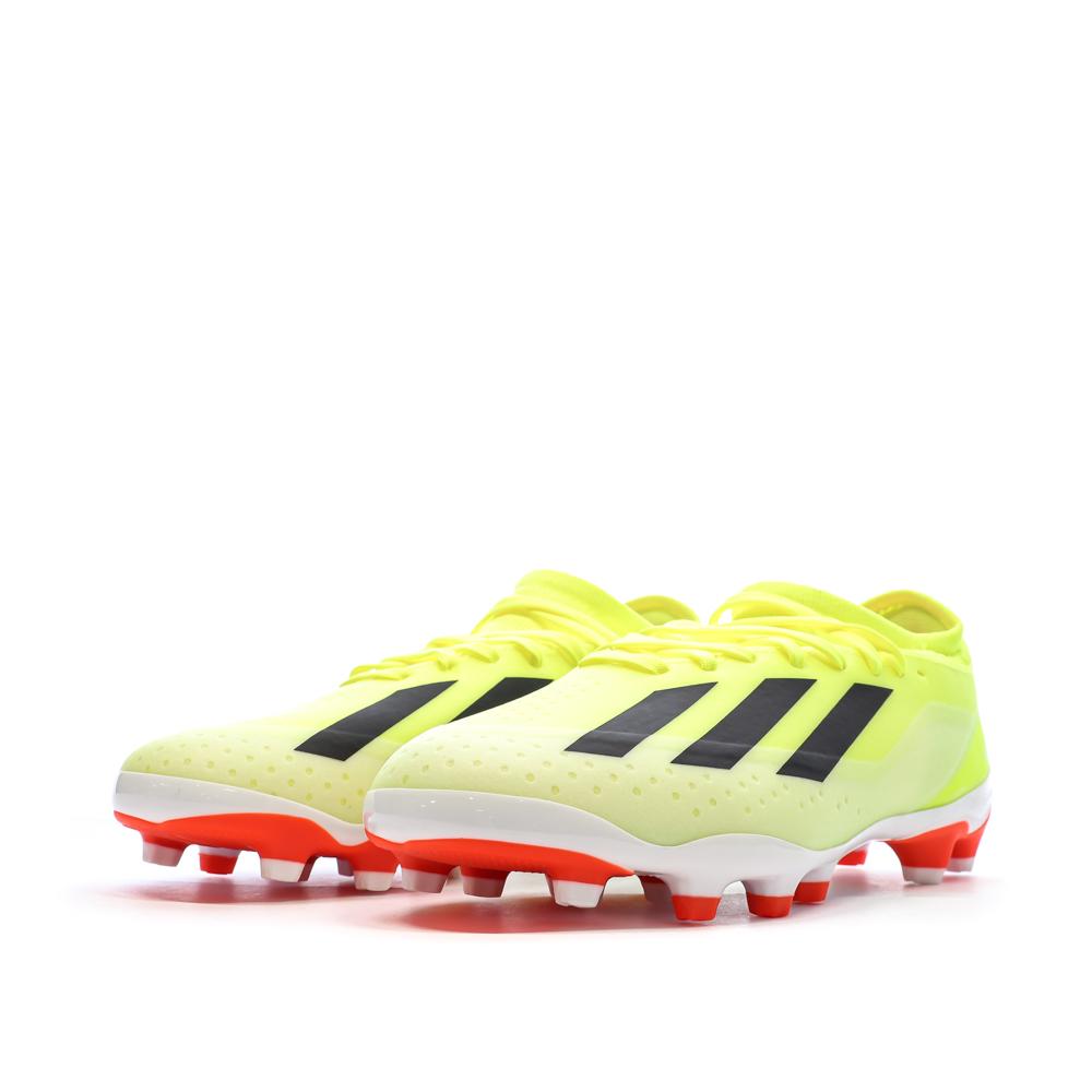 Chaussures de Football Jaunes Garçon Adidas X Crazyfast vue 6