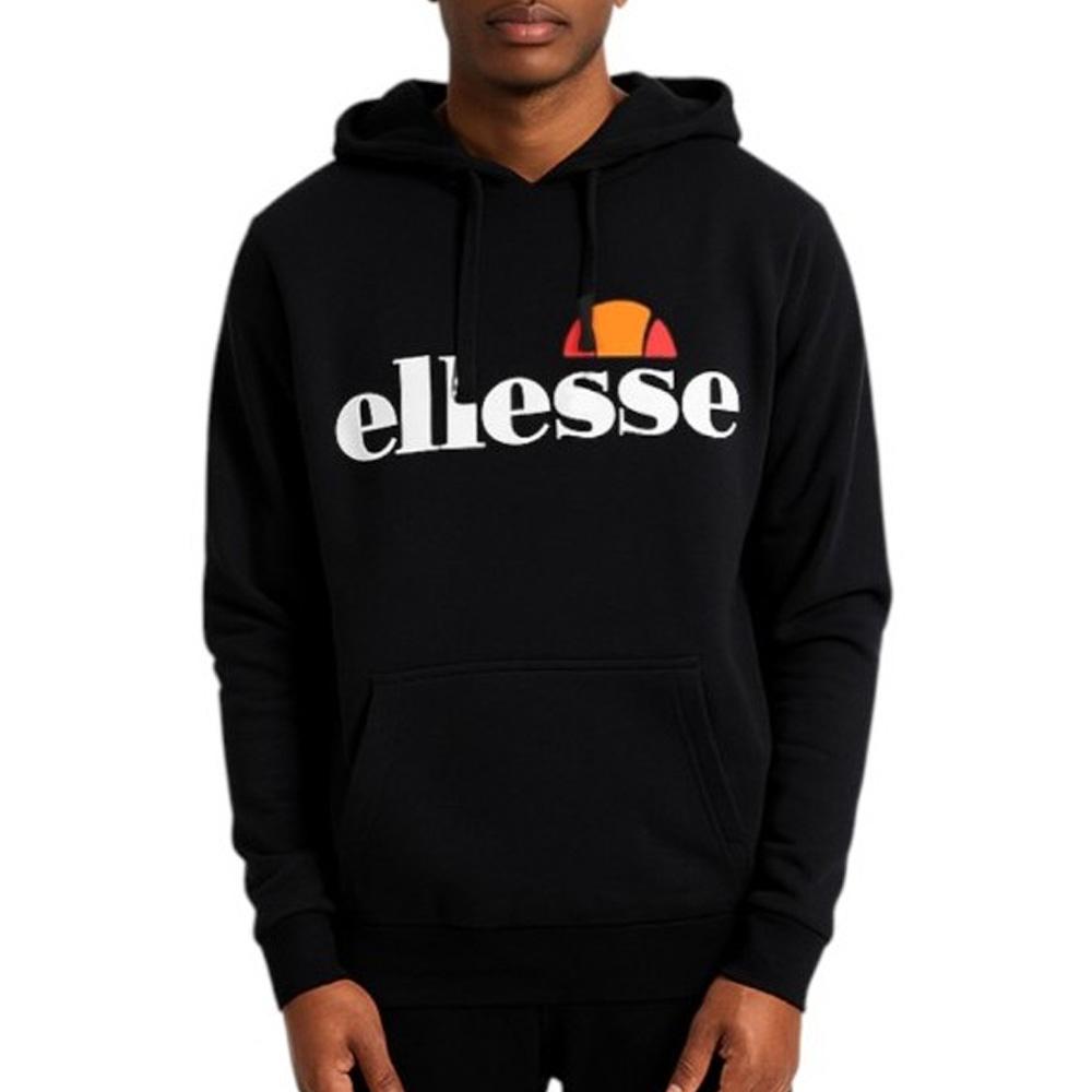 Sweat à Capuche Noir Homme Ellesse SOP23652A pas cher