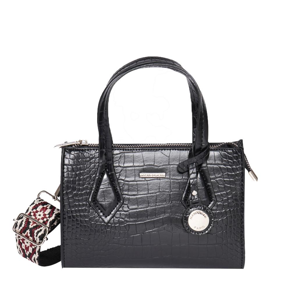 Sac Bandoulière Noir Femme Manoukian Andy pas cher