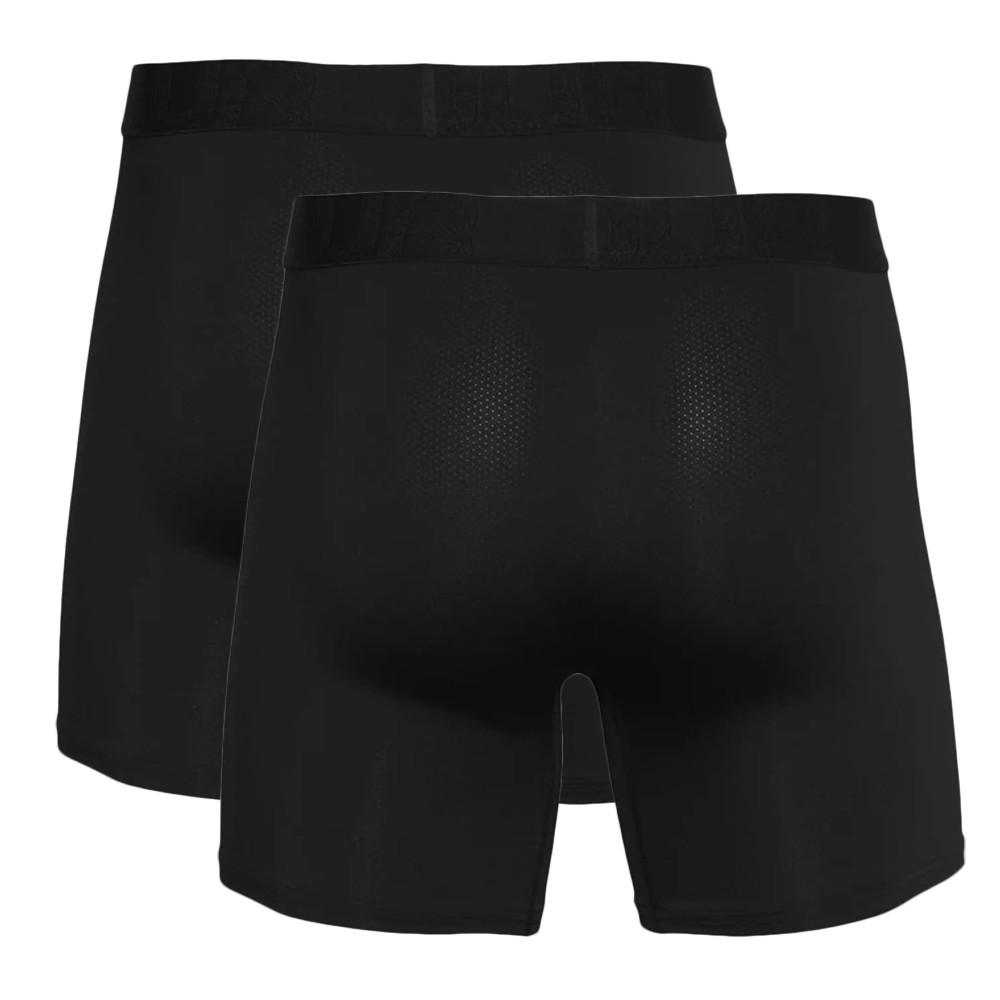 X2 Boxers Noirs Homme Under Armour Tech Mesh vue 2