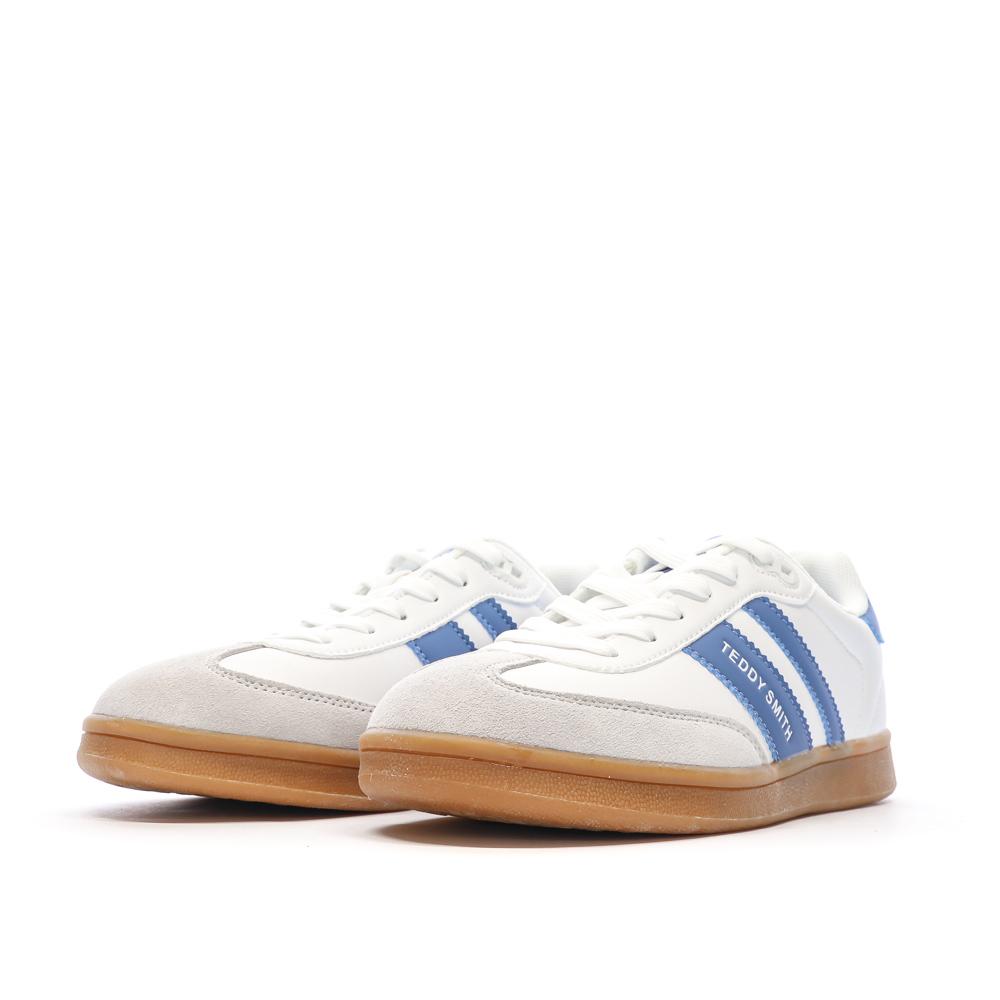 Baskets Blanches/Bleu Femme Teddy Smith 120131 vue 6