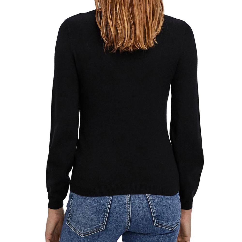 Pull Noir Femme Vero Moda Karma vue 2