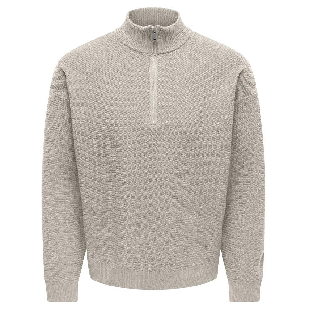Pull Camionneur Beige Homme Only & Sons Carter pas cher