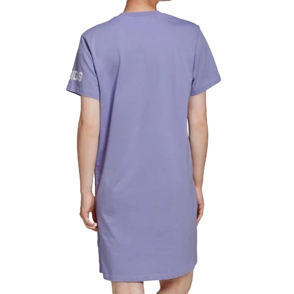 Robe T-Shirt Mauve Fille Adidas HE2217 vue 2