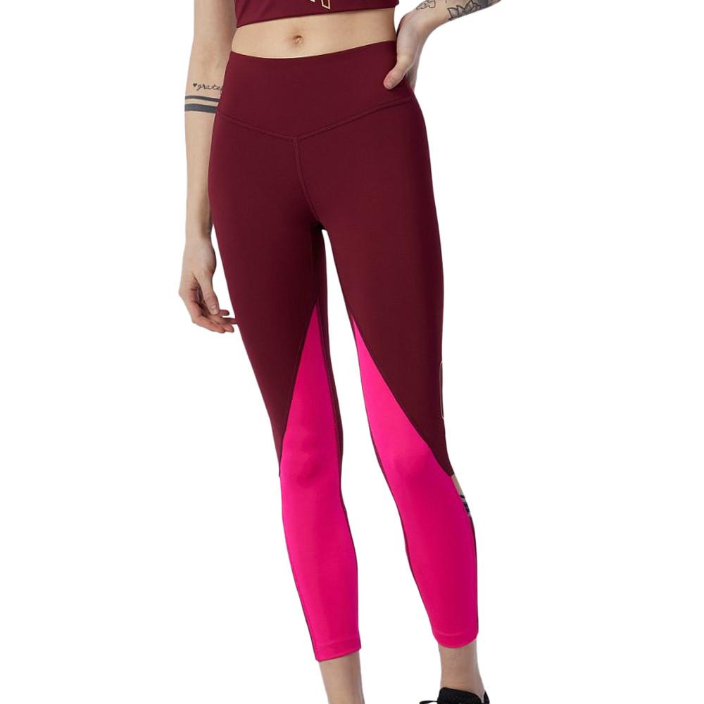 Legging Bordeaux Femme New Balance Achvr 7/8 Tight pas cher