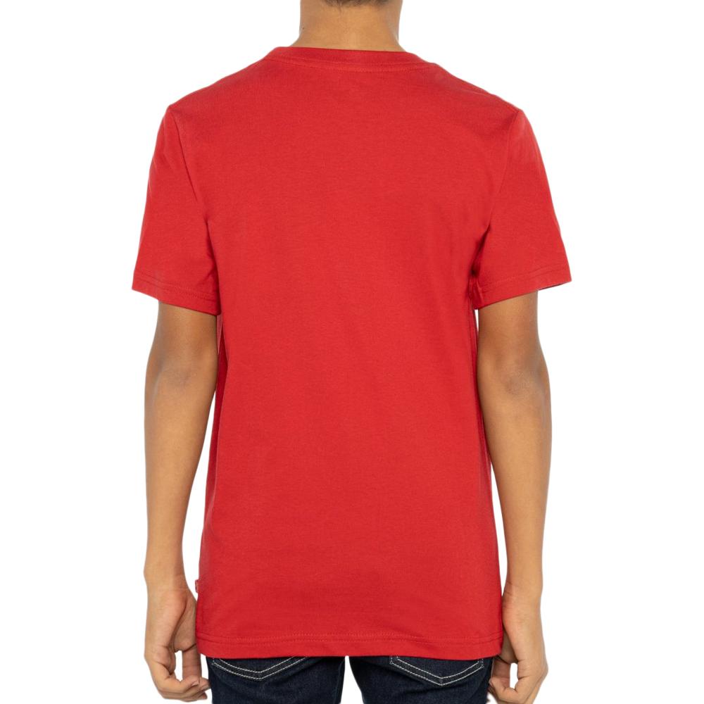 T-shirt Rouge Garçon Levi's 9E8157 vue 2
