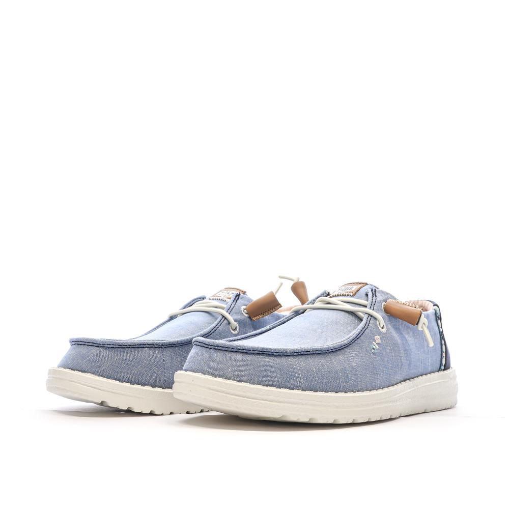 Chaussures Bleu Femme Hey Dude Wendy Stretch vue 6