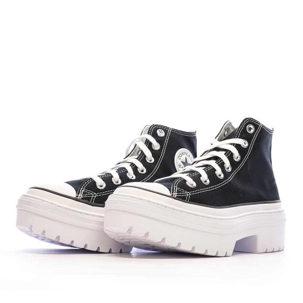 Baskets Noires Femme Converse All Star Lugged A08258C vue 6