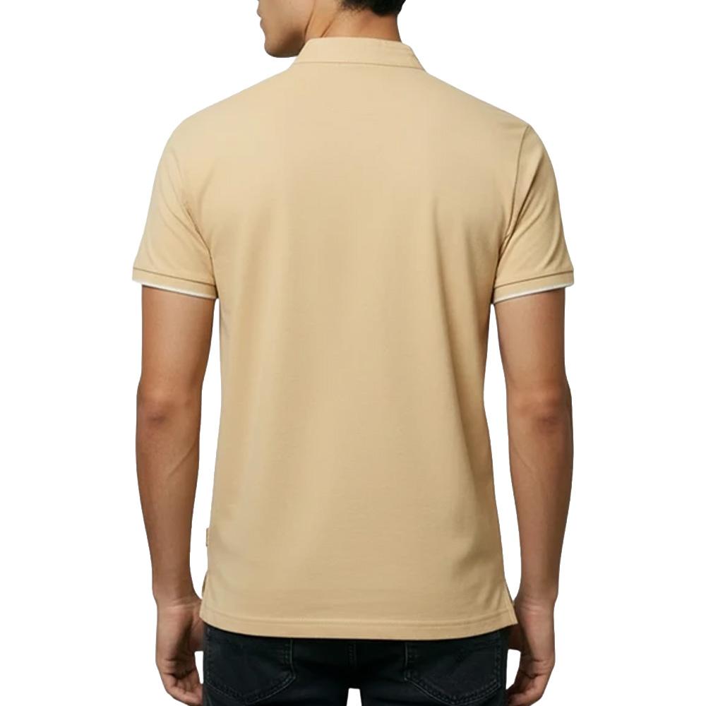 Polo Beige Homme Lee Cooper GLC2047 vue 2