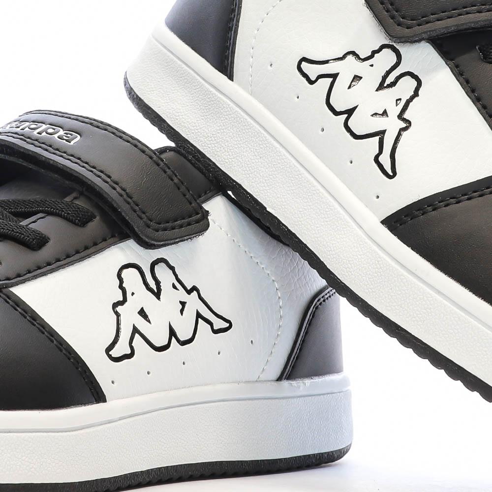 Baskets Noires/Blanches Garçon Kappa Malone vue 7