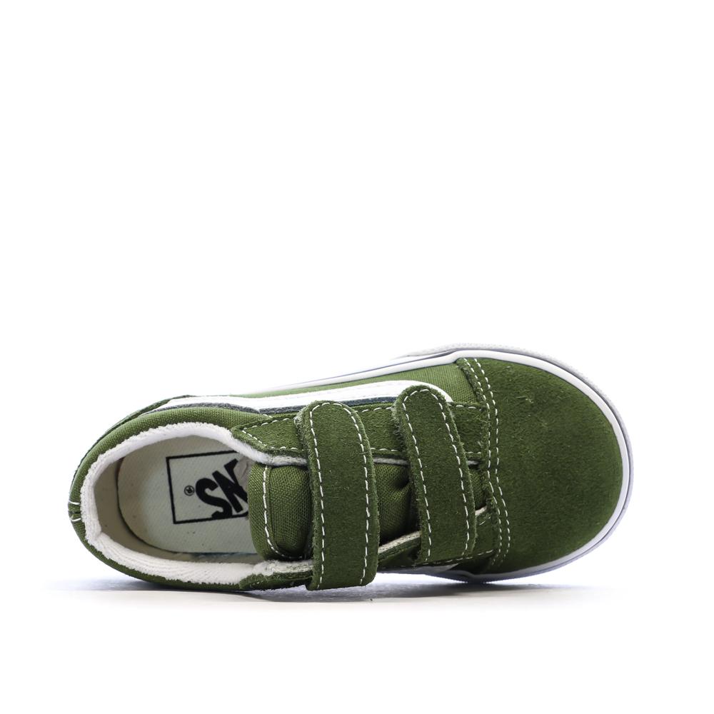 Baskets Vertes Garçon/Fille Vans Old Skool vue 4