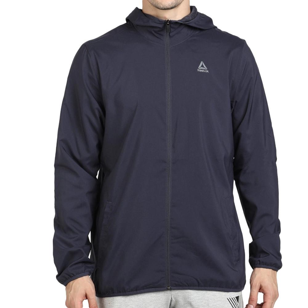 Veste Marine Homme Reebok Woven Jacket pas cher