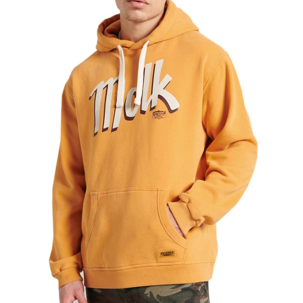 Sweat à capuche Jaune Homme Superdry Workwear pas cher