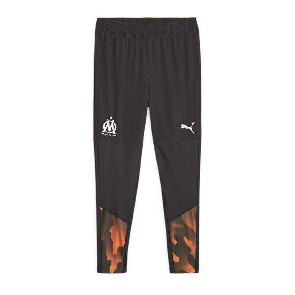 OM Jogging de foot Noir/Orange Homme Puma 2023/24 pas cher