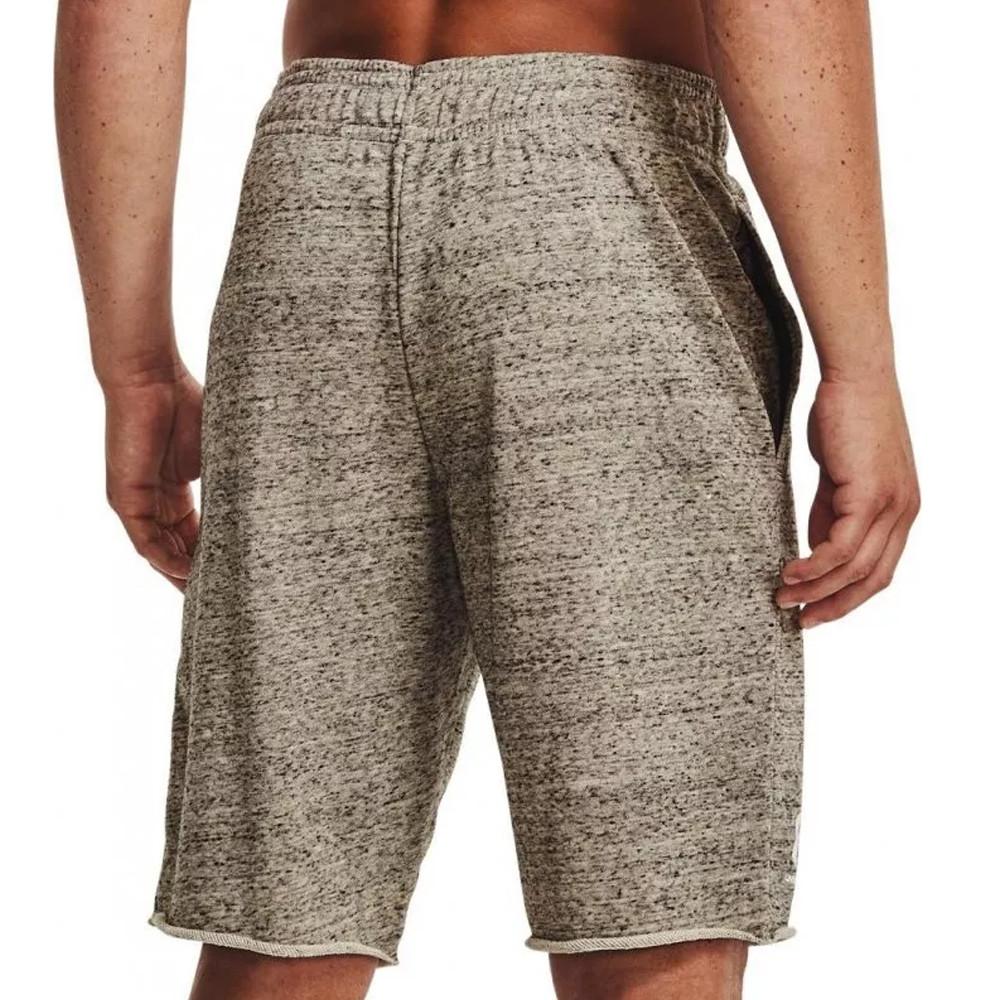 Short Gris/Beige Chiné Homme Under Armour Rival Terry vue 2