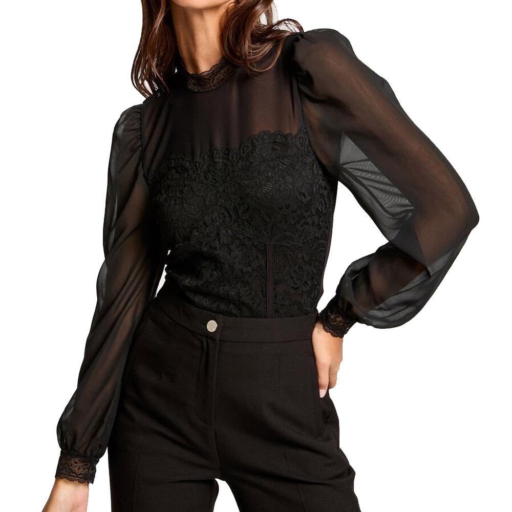 Body Noir Dentelle Femme Morgan TWIST pas cher