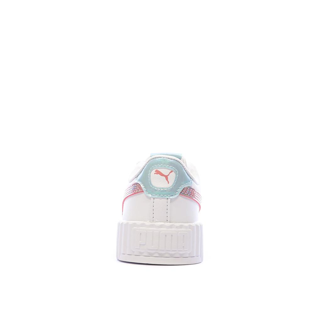 Baskets Blanches/Rose/Bleu Fille Puma Carina 3.0 vue 3